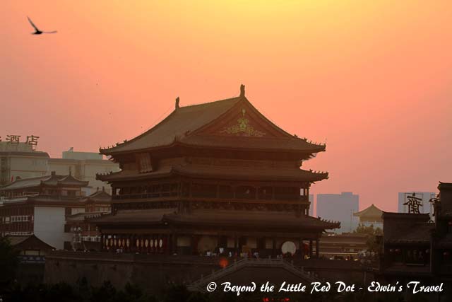 View of the Drum Tower, as seen from the Bell Tower.
