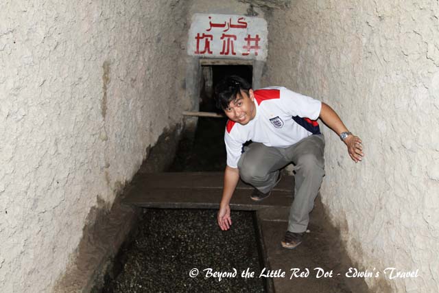 The Karez water system brings water from the mountains into the desert. The water is so clear and fresh that you can drink directly from it.