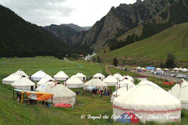 These yurts are available for rent if you want to stay the night. There are no toilet and bath facilities though.