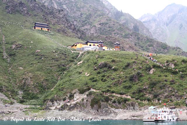 One of the stops where you can visit a temple.