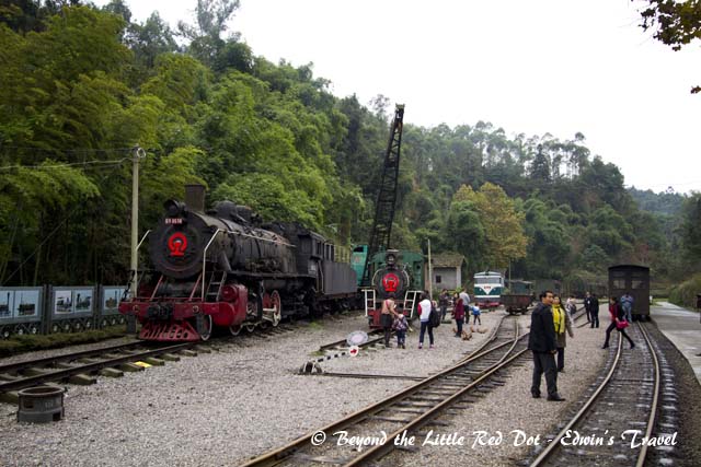 We stop at a train yard along the way for some picture taking.