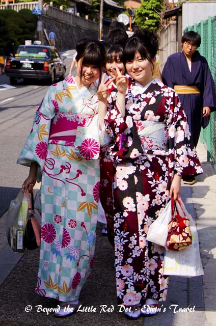 Some were in traditional dress and posed for us.