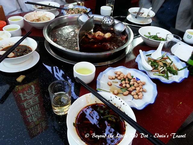 We had Mala hotpot again. But at RMB35/person for buffet style dinner with 1 free crate of beer, it was eat until you die.