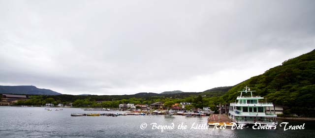 Cruising on the lake. The weather had started to turn foggy.