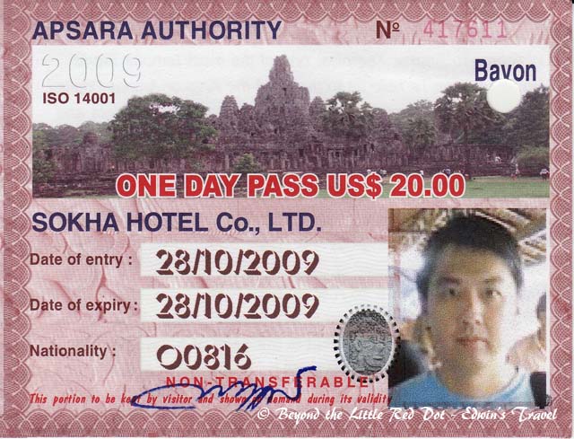 This is the entry permit. Your photo will be taken on the spot and printed on the permit, so it's not transferable.