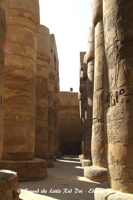 Only the  columns remain of the great hall. The roof had collapsed a long time ago.