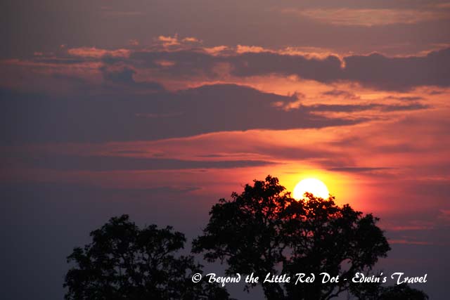 Despite the cloudy weather after the rain, we still had a magnificent sunset.