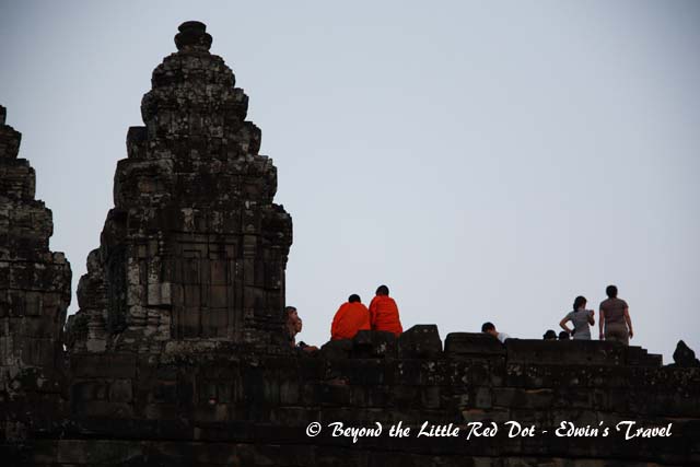 Everyone is waiting for sunset.