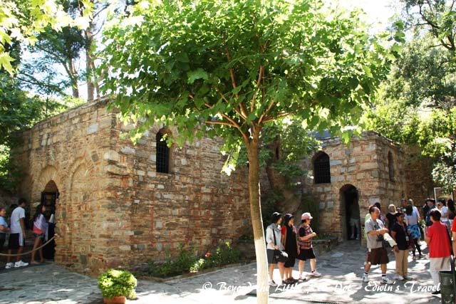 You can see how small it is. You enter from the left and exit from the doorway on the right.