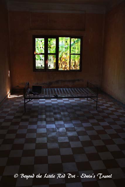 One of the torture chambers that is preserved. Prisoners were chained to the bed and tortured then left to starve to death.