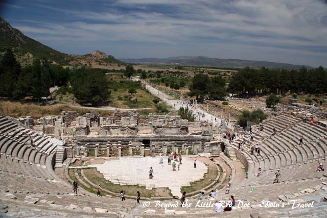 The amphitheater of Ephesus.