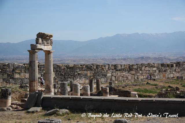 We had to walk past the ruins of Hieropolis to get to the Cotton Castle. 