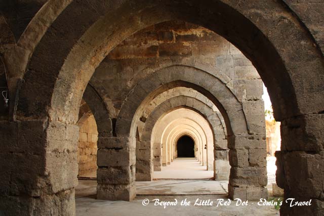 This ancient hotel was used by the trade caravans as rest stops. There are many of them but this one is the largest.
