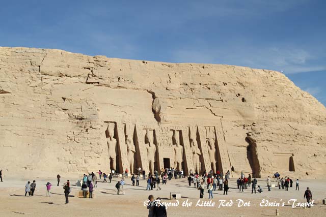 The smaller temple of Queen Nefertari.
