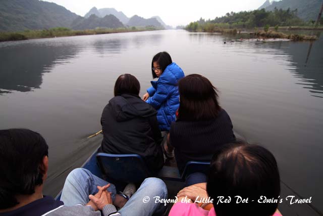 Followed by another 45 minutes ride back to the town where we started from. See how small the boat is, and with all us on it.