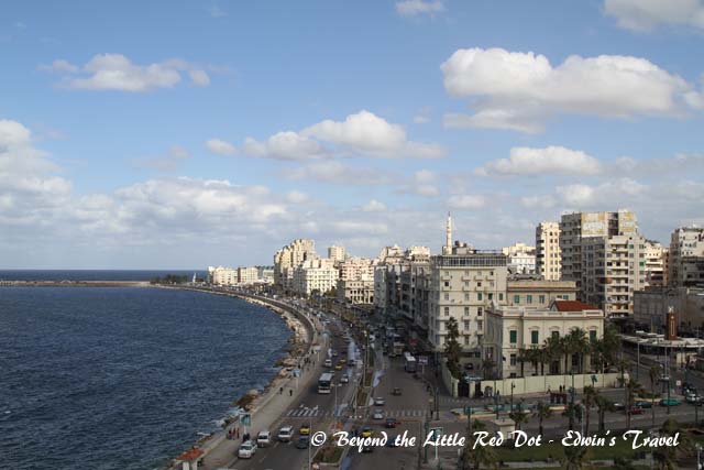 We went for lunch at a restaurant along the coast and had a good view of Alexandria.