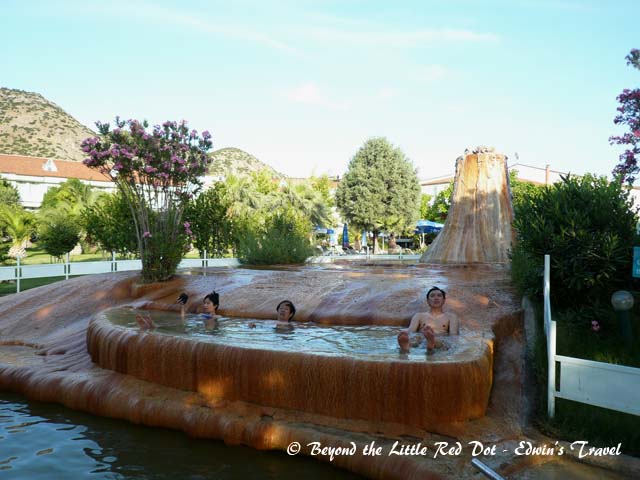 We came back to our hotel which had its own hot spring pool. 