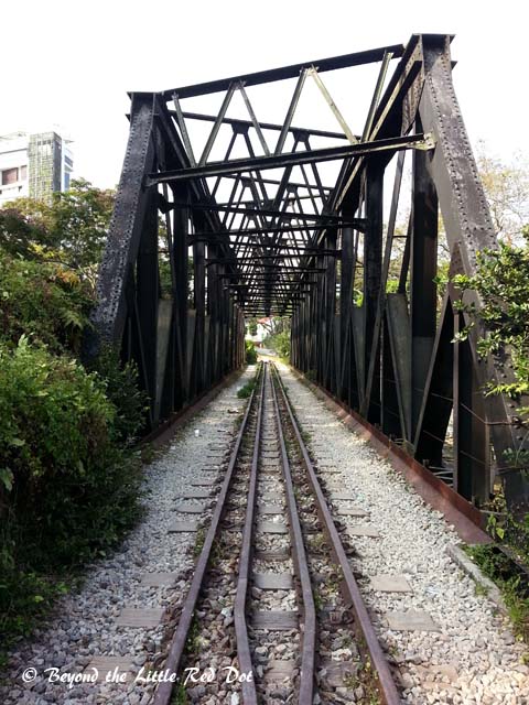 The bridge over Bukit Timah Road.