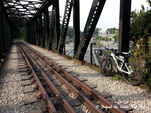 Another iron rail bridge crosses over Upper Bukit Timah Road. This one is longer.