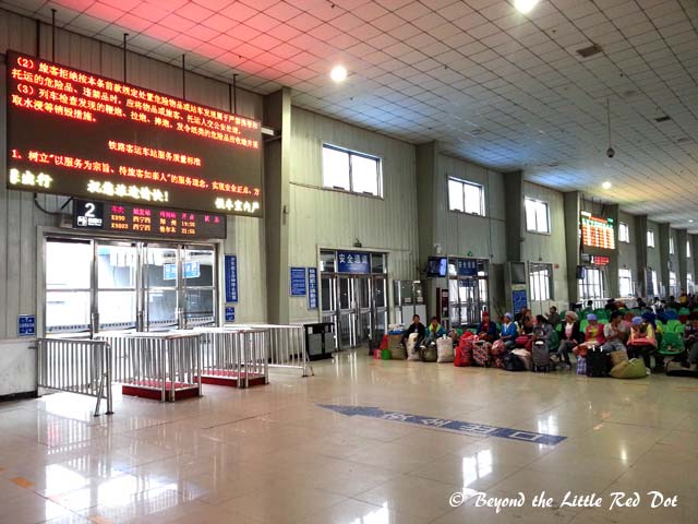 Cuurently, the train station in Xining is operating in a temporary building until the new train station is completed sometime later this year.