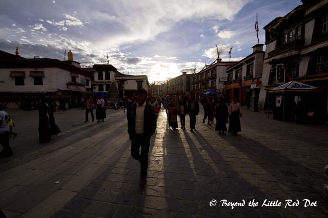 The sun sets late in August. This was around 8pm.