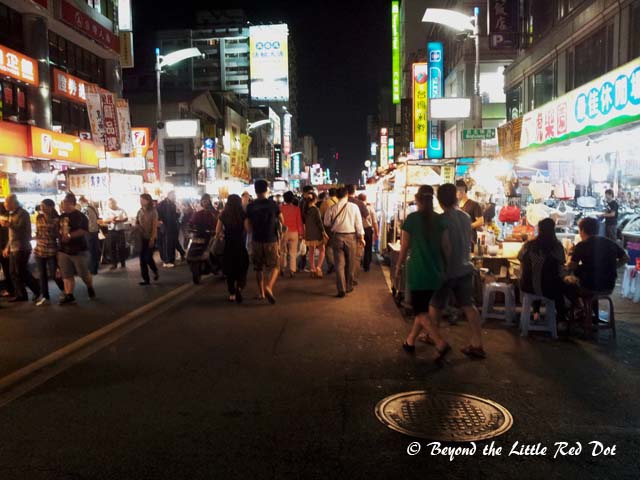 The main street of Liuhe  night market. Mostly packed with tourists from China and Japan.