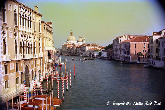One of the larger canals in Venice.