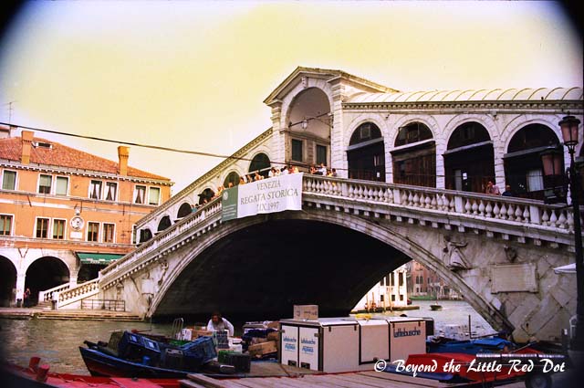 The famous Rialto Bridge.