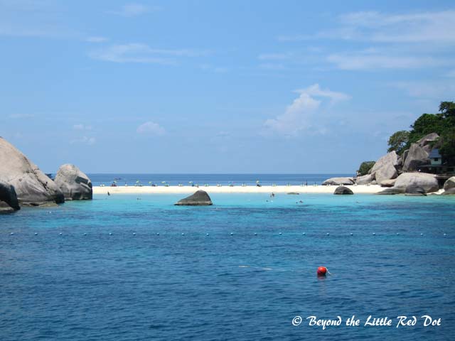 One of the idyllic beach scenes on Koh Nang Yuan.