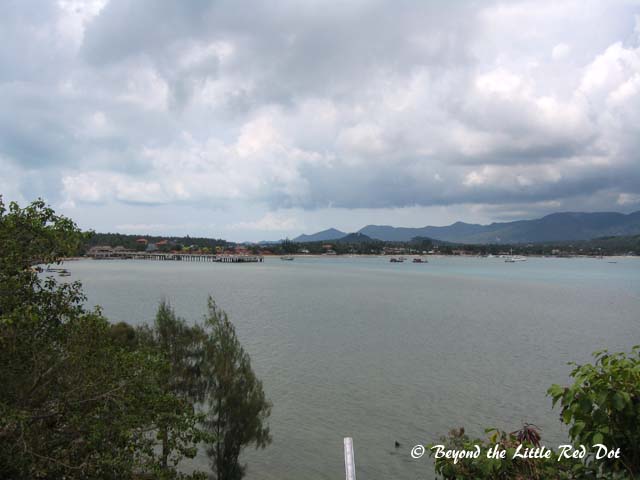 The Big Buddha temple is on a small hill and you can get a nice view from up there.