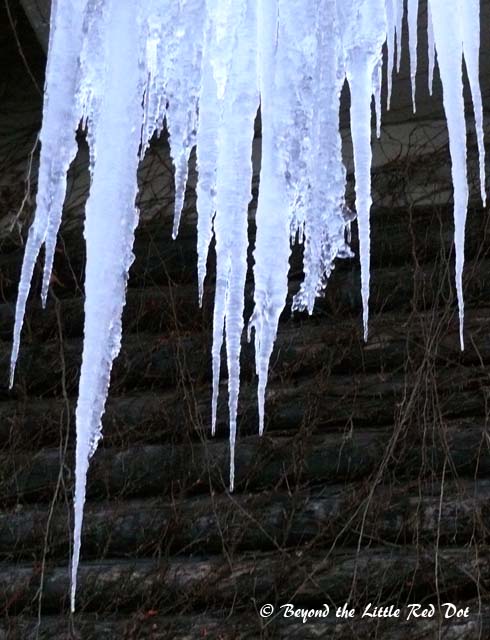Temperatures are always below freezing and icicles form everywhere there is water dripping.