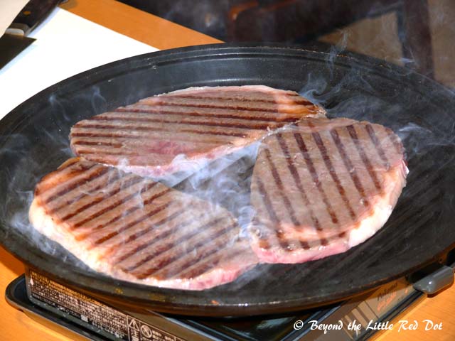 One of our best meals was eating wagyu beef.