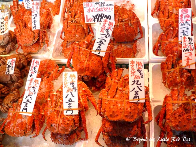 Crabs for sale too.