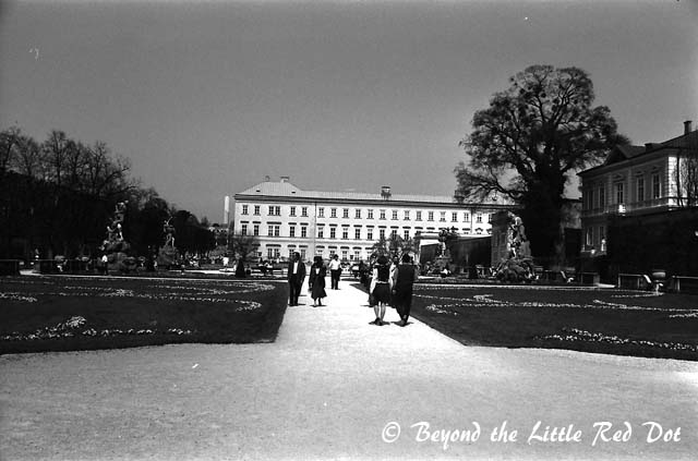 Mirabell Palace which is famous for its gardens.