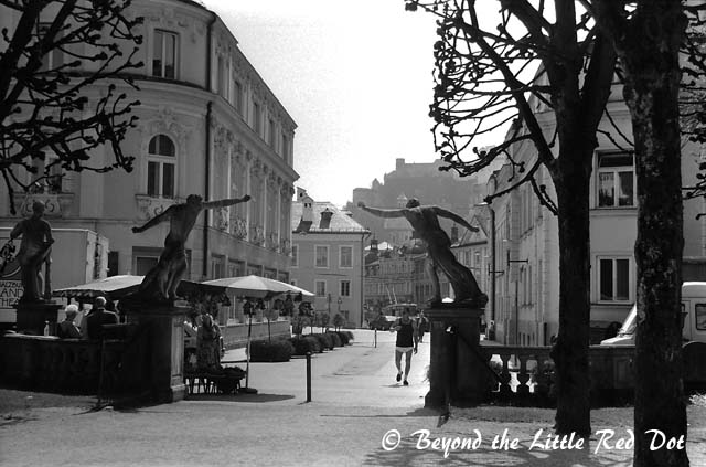 One of the streets in Salzburg.