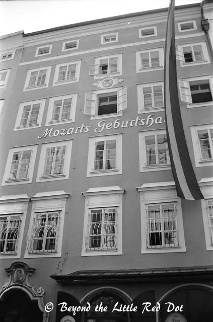 The house that Mozart was born in. You have to pay to enter. I didn't bother to go in.