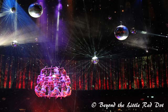 Part of the performance in House of Dancing Water.