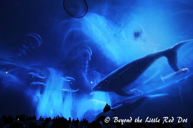 Another multimedia show featuring lasers, lights and animation.