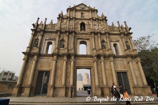 The ruins of St. Paul's is synonymous with Macau. This façade of St. Paul's church is the only thing that remains of it.