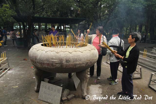 Po Lin Monastery is where a lot of Buddhists come to pray.
