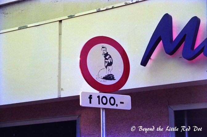 Dutch humor in their signs.