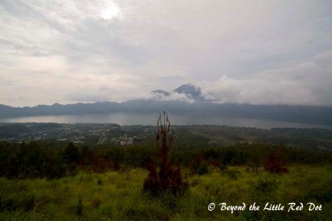 The route down revealed a wonderful scenery of the cauldera and Lake Batur.