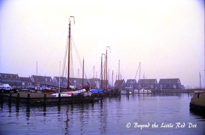 Finally the boat stopped at Marken Island. 
