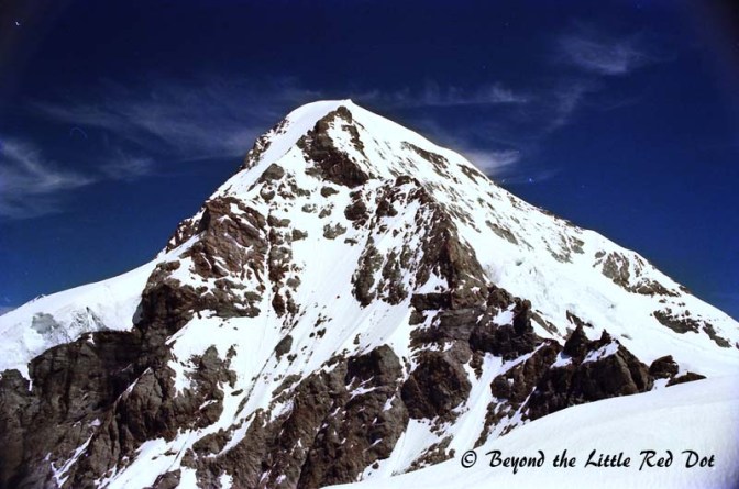 Is it Junfrau, Eiger or Monch? I cannot remember.