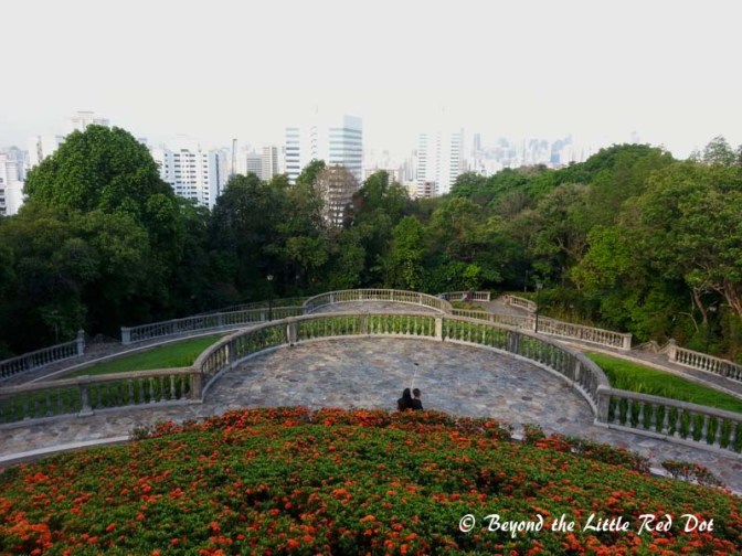 From the summit of Telok Blangah Hill, it's a short descent through well manicured parks.