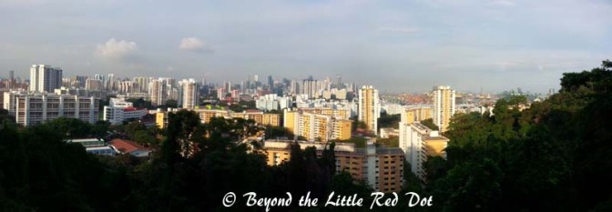 As you climb up Mt. Faber, you can see the HDB blocks of Telok Blangah estate.