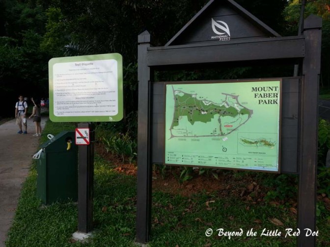 The sign that marks the end, or start of Marang Trail depending on which way you are going.