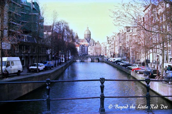 Classic Amsterdam streets and canals.