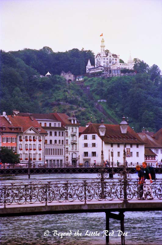 If you see the castle overlooking Lucerne, that's actually a hotel.