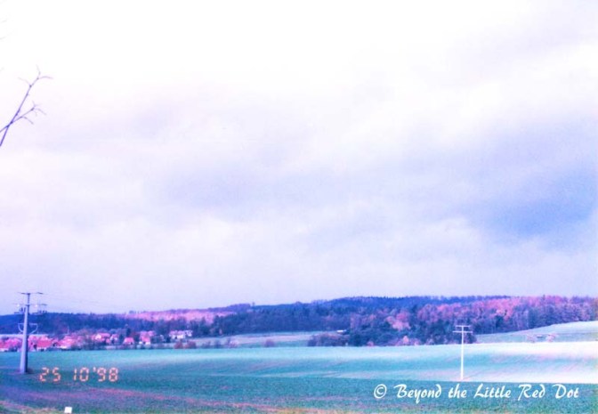 More pastures on the other side of the road.